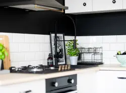 Aquadesign Industrial Profi Flex Küchenarmatur schwarz matt mit flexiblem Auslauf