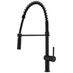 Aquadesign Industrial Profi Flex Küchenarmatur schwarz matt mit flexiblem Auslauf