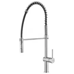 Aquadesign Industrial Profi Flex Küchenarmatur chrom mit flexiblem Auslauf