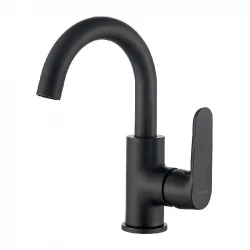 Aquadesign Tours Round Einhebel-Waschtischmischer mattschwarz