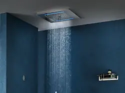 SB Wire-TwistEinbau- Regendusche mit Chromotherapie-Beleuchtung, Schwarz matt 1208955378