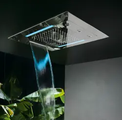 SB Spin Temptation Chromotherapy Einbau-Regendusche komplett aus Edelstahl 1208955394