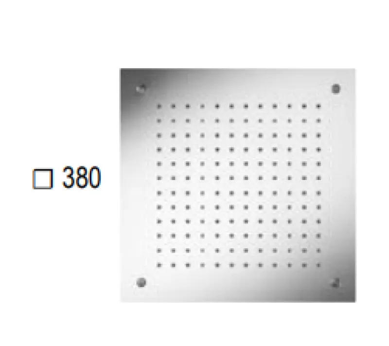 SB Square Chromotherapie Einbau-Regendusche, PVD Gun Metal 1208955466