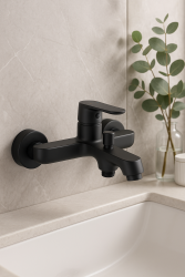 Aquadesign Tours Badarmatur Aufputz matt schwarz