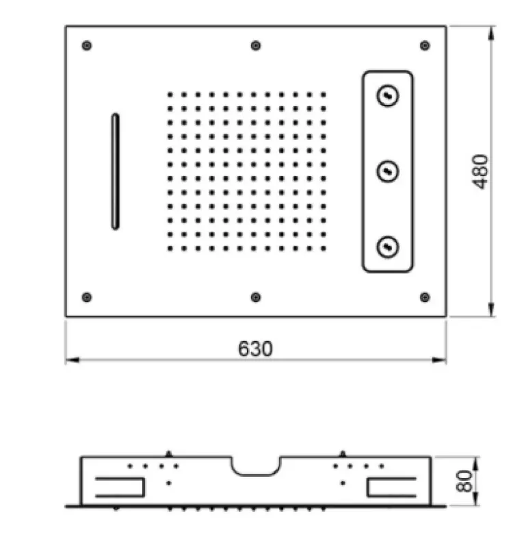 SB Spin Temptation Einbau-Regendusche , 3 Strahlen PVD-Kupfer 1208955690