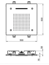 SB Temotion Einbau-Regendusche, 3 Strahlen, PVD-Kupfer 1208955695