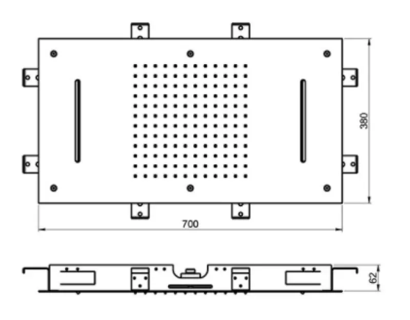 SB Temptation XXL Einbau-Regendusche, rechteckig, 2 Strahlen PVD Gun Metal 1208955709
