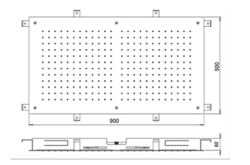 SB Temptation Einbau-Regendusche, rechteckig 900x500mm Schwarz matt 1208955711