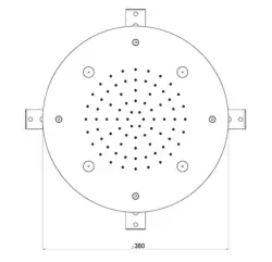 SB Round Mist Einbau-Regendusche PVD Gold 1208955797