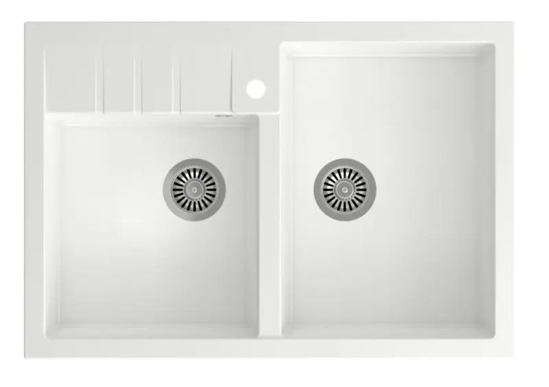 Quadri Minister Doppelspülbecken Weiß, Landhausmodell 90x62cm 1208956327