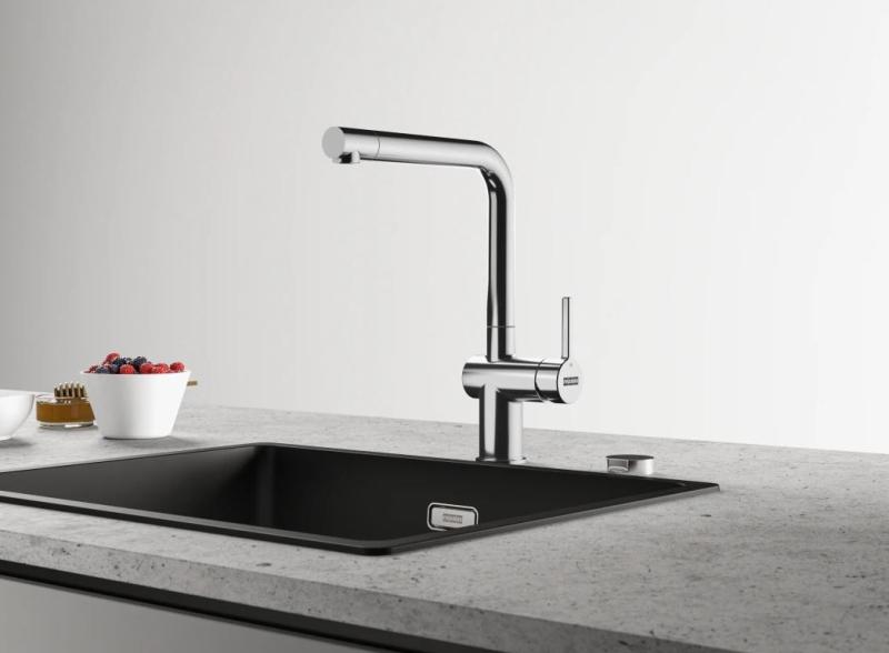 Franke Active L Küchenarmatur Chrom mit schwenkbarem Auslauf 115.0653.298