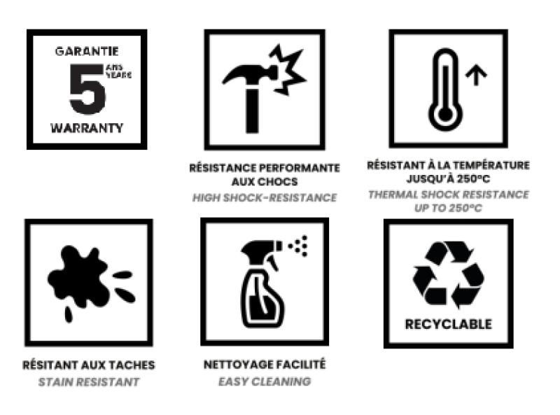 Schwarze Aufsatzspüle 58 x 53 cm mit Lochbank und Edelstahlstopfen 1208956732