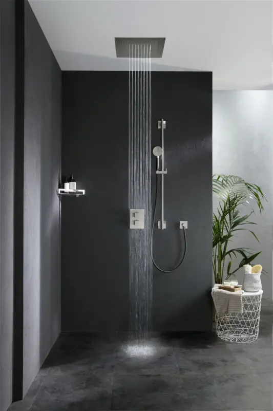 SB Square 316 Einbau-Regendusche Velvet Temptation Dual Flow, gebürstetes PVD-Messing 1208956767
