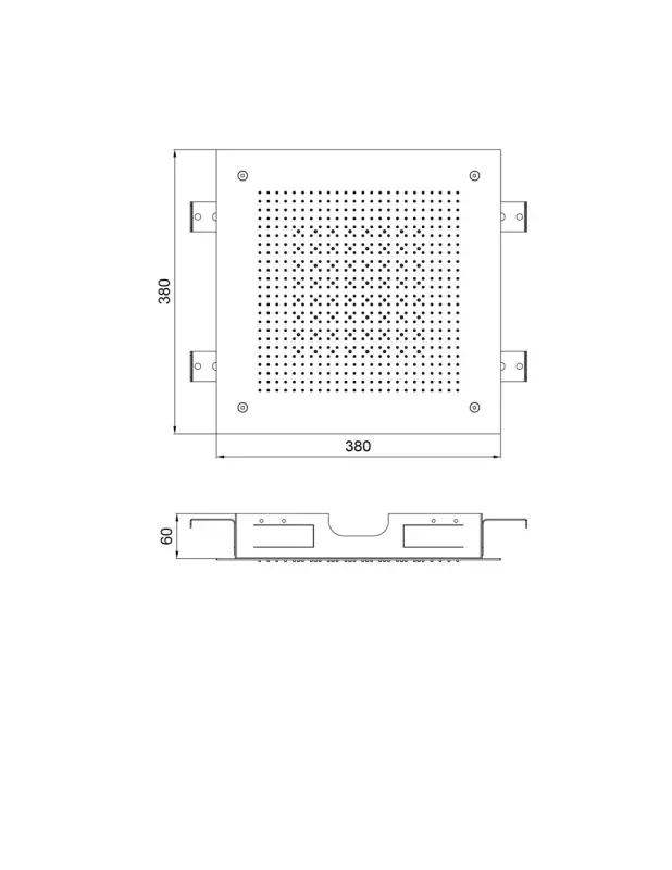 SB Square 316 Einbau-Regendusche Velvet Temptation Dual Flow, gebürstetes PVD Gun Metal 1208956768