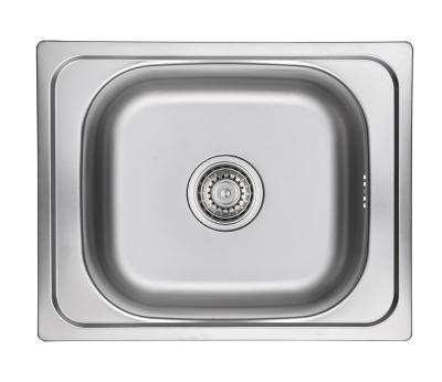 Ausmann Basic Edelstahl-Spüle 50x40 cm, inklusive Siphon, Oberflächen-Einbau 1208956975