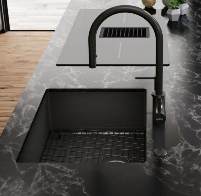 Franke Mythos Masterpiece Zubehör Bodengitter 676x401mm, PVD Gun Metal 112.0655.408