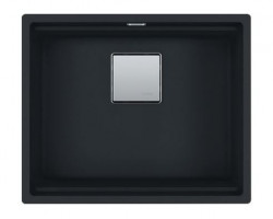 Franke Kubus KNG 110.52 mattschwarzes Spülbecken 52x42, Granit, Unterbau 125.0627.319