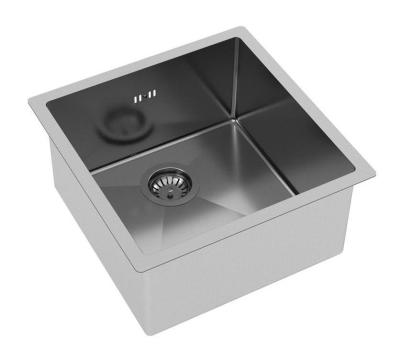 Ausmann Oder Edelstahlspüle 40x40cm flächenbündig, Unterbau und aufliegend, extra tief 22cm 1208957112