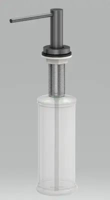 Quadri Swindon Luxe Einbau-Seifenspender Gun Metal von oben nachfüllbar 1208957212