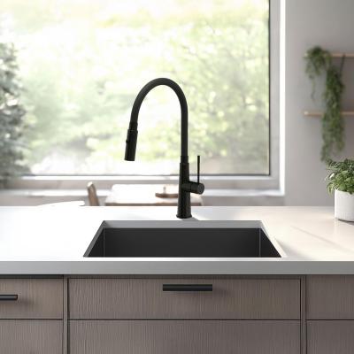 Quadri Preston Küchenarmatur mit flexiblem Auslauf mit 2 Positionen, Schwarz matt 1208957227