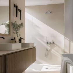 Waterevolution Flow Einbau-Duschset Chrom mit Thermostat-Regendusche und Handbrause 1208957343