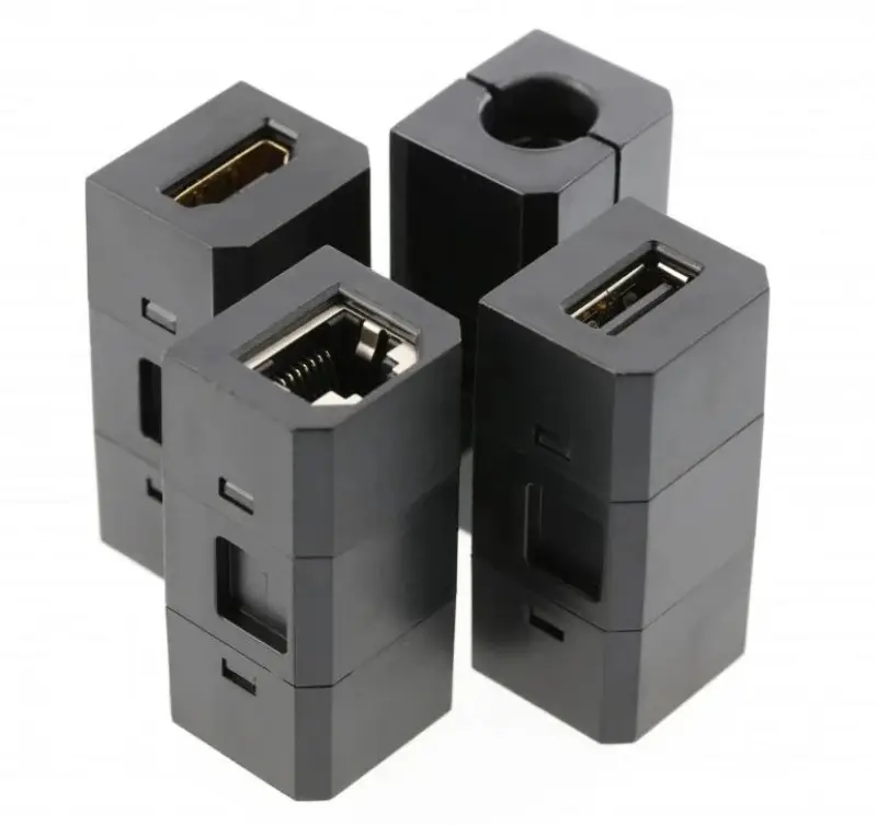 Indux Cover Einbau-Küchensteckdose in Arbeitsplatte Schwarz mit Erdung Typ F, mit austauschbaren Anschlüssen 12089573956