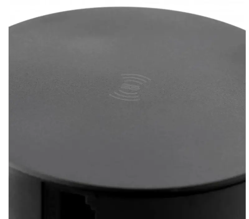 Indux Push- versenkbare Küchensteckdose Schwarz mit 4 Steckdosen  Erdung Typ F, 2 x USB, 2 x RJ45 und kabellosem Laden 1208957420