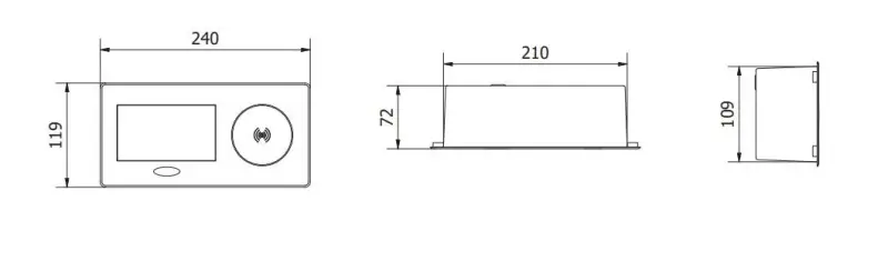 Indux Flip Küchensteckdose Erdung Typ F in Arbeitsplatte mattschwarz mit kabellosem und 2 USB-Ladegeräten 1208957427
