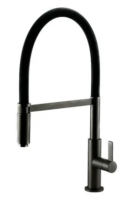 Ausmann Lavea Gun Metal Küchenarmatur PVD Graphit mit schwenkbarem und flexiblem Auslauf 1208957437