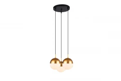 Dekor Abies Messing Gold moderne Pendelleuchte mit rundem Metall-Lampenschirm 7597