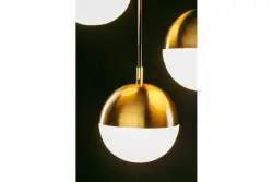 Dekor Abies Messing Gold moderne Pendelleuchte mit rundem Metall-Lampenschirm 7597