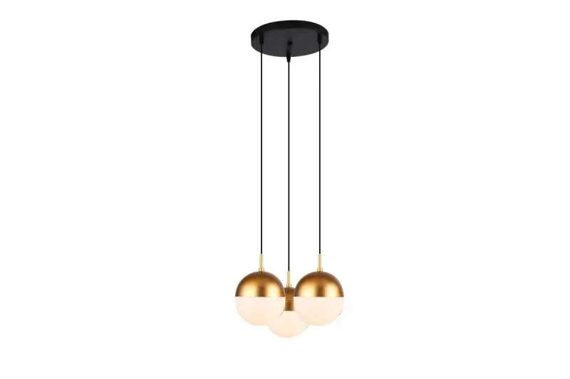 Dekor Abies Messing Gold moderne Pendelleuchte mit rundem Metall-Lampenschirm 7597
