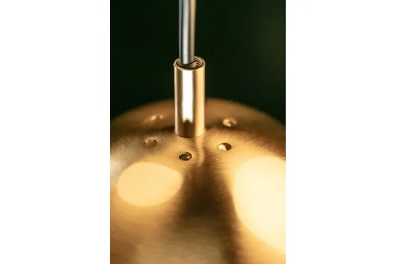 Dekor Abies Messing Gold moderne Pendelleuchte mit rundem Metall-Lampenschirm 7597