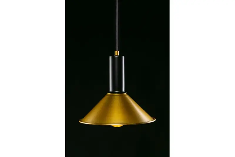 Decor Prive moderne Messing Gold Pendelleuchte kegelförmig 7610