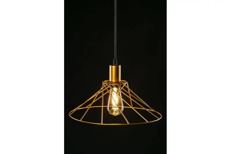 Decor Tilia moderne goldfarbene dekorative Draht-Pendelleuchte 7863