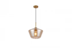 Decor Lime 339 mm hoch moderne bernsteinfarbene Pendelleuchte 7924