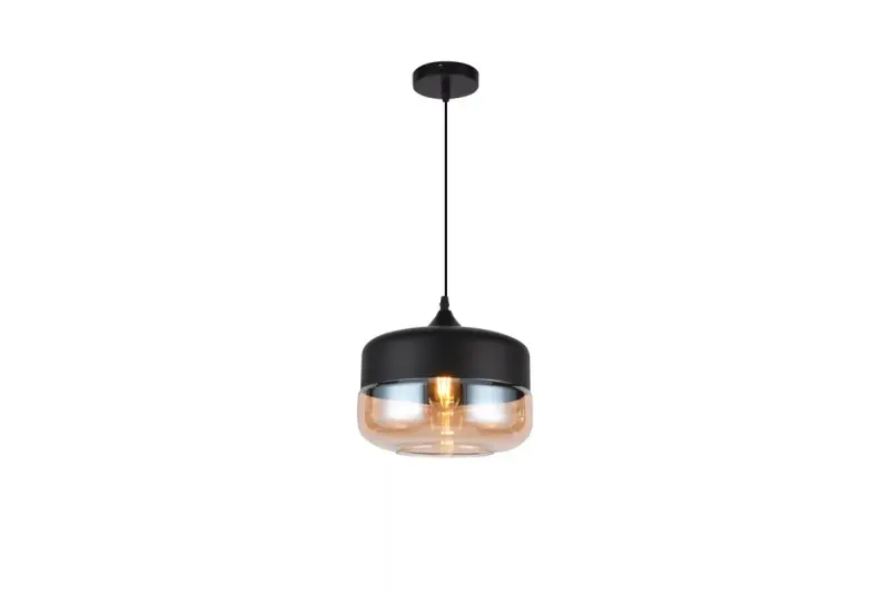 Decor Lender moderne Hängeleuchte aus Metall und Glas Breite 250 mm 8433