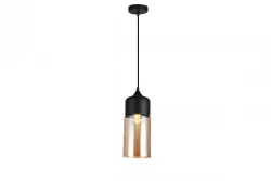 Decor Lender moderne Hängeleuchte aus Metall und Glas Breite 130 mm 9300