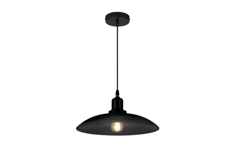 Decor Horizon mattschwarze Industrie-Pendelleuchte 4512