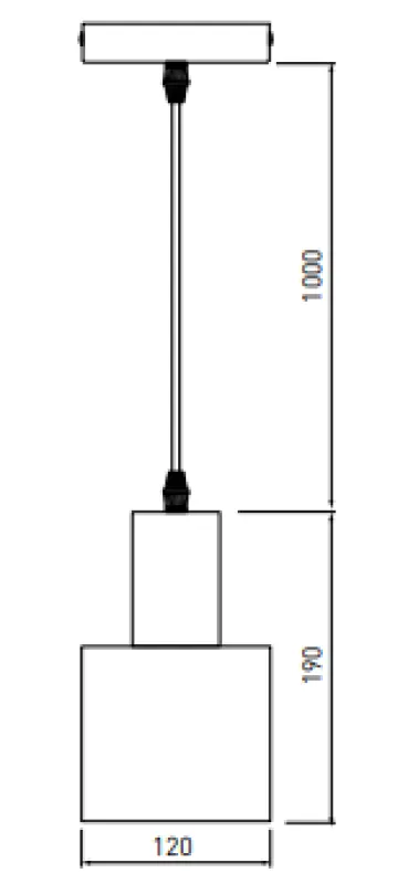 Decor Selvia Pendelleuchte Kupfer mit Messing-Finish, Durchmesser 12 cm 3208