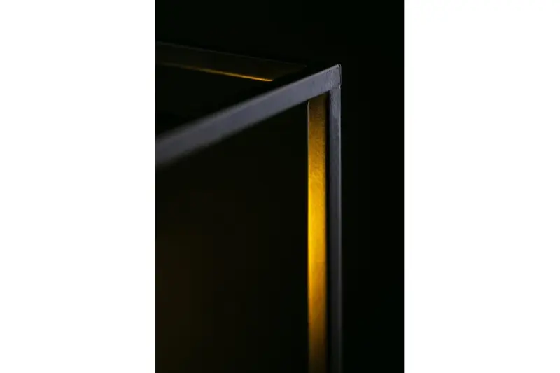 Decor Diu schwarze geometrische Hängeleuchte mit 4 Lichtquellen, Breite 60 cm 3635