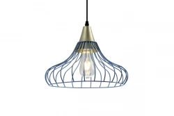 Dekor Lotte konische Vintage Draht Pendelleuchte, Blau 2660