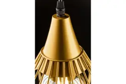 Dekor Lotte konische Vintage Draht-Pendelleuchte, Gold 2646