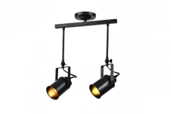 Decor Demir schwarze Hängeleuchte mit 2 Lichtquellen 3994