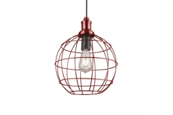 Decor Viela Altgold Draht-Pendelleuchte aus Metall, Kugelform, Durchmesser 29 cm 7016