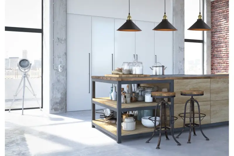 Decor Mani Metall Pendelleuchte Schwarz-Gold, Durchmesser 30 cm 4076