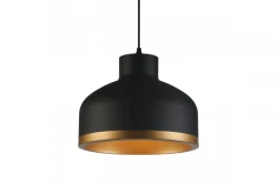 Decor Goldi moderne Pendelleuchte Schwarz-Gold, Durchmesser 30 cm 4090