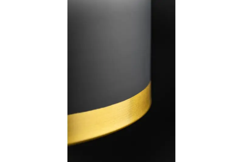 Decor Goldi moderne Pendelleuchte Schwarz-Gold, Durchmesser 30 cm 4090