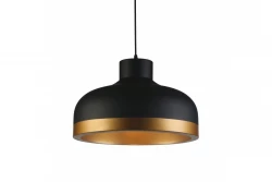 Decor Goldi moderne Pendelleuchte Schwarz-Gold, Durchmesser 42 cm 4113