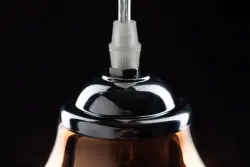 Dekor Marite klassische Pendelleuchte Braun getöntes Glas Durchmesser 26 cm 7108
